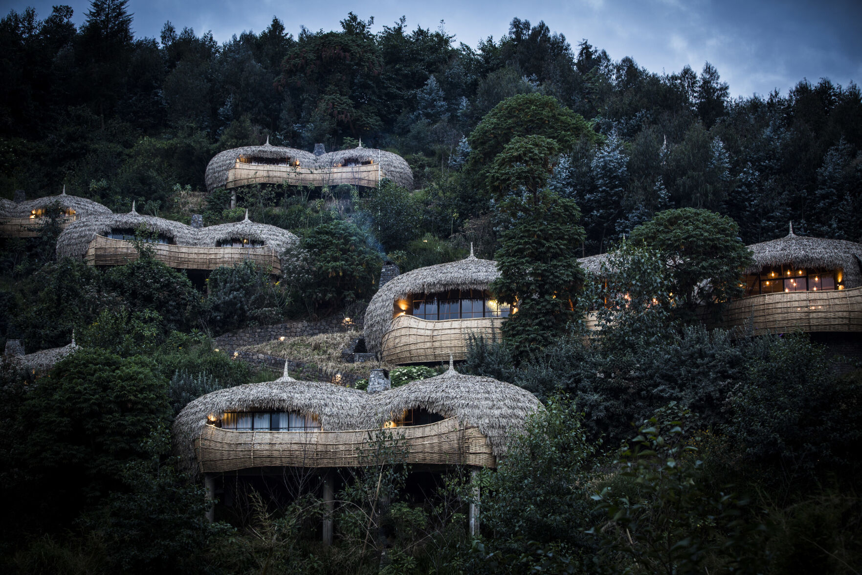 Wilderness Safaris Bisate Lodge (Volcanoes National Park, Rwanda), a founding member of Beyond Green (PRNewsfoto/Preferred Hotel Group)